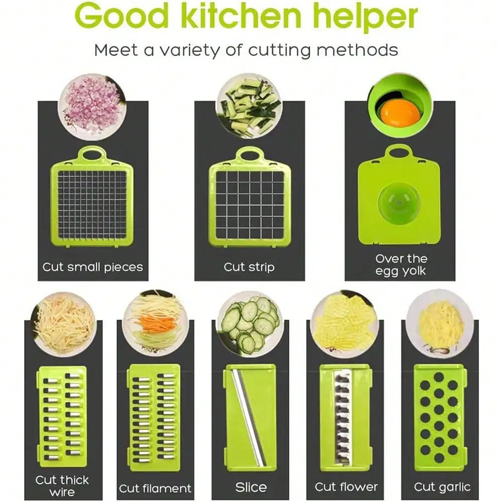 Manual Multifunction Kitchen Set Vegetable Fruit Chopper Grater