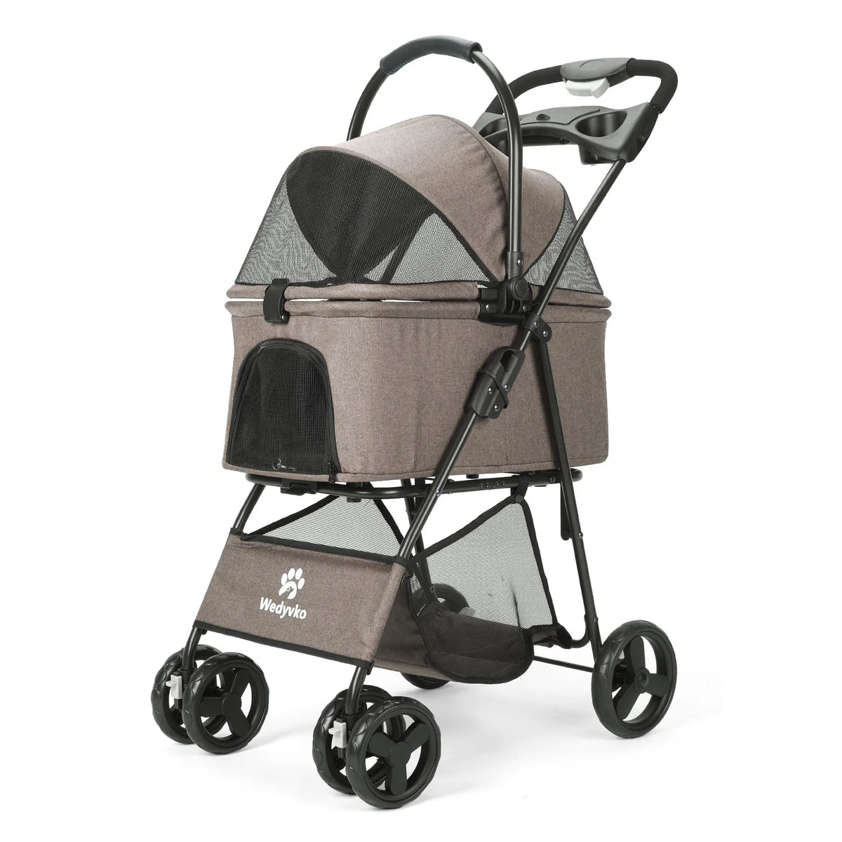 All Terrain Folding Pet Stroller With Removable Carrier For Pets