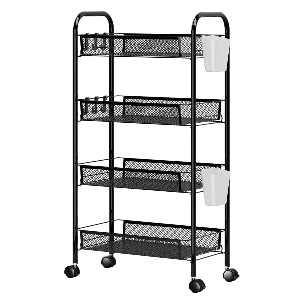 BlueLans Stackable Rolling Mesh Kitchen Fruit Vegetable Storage Rack