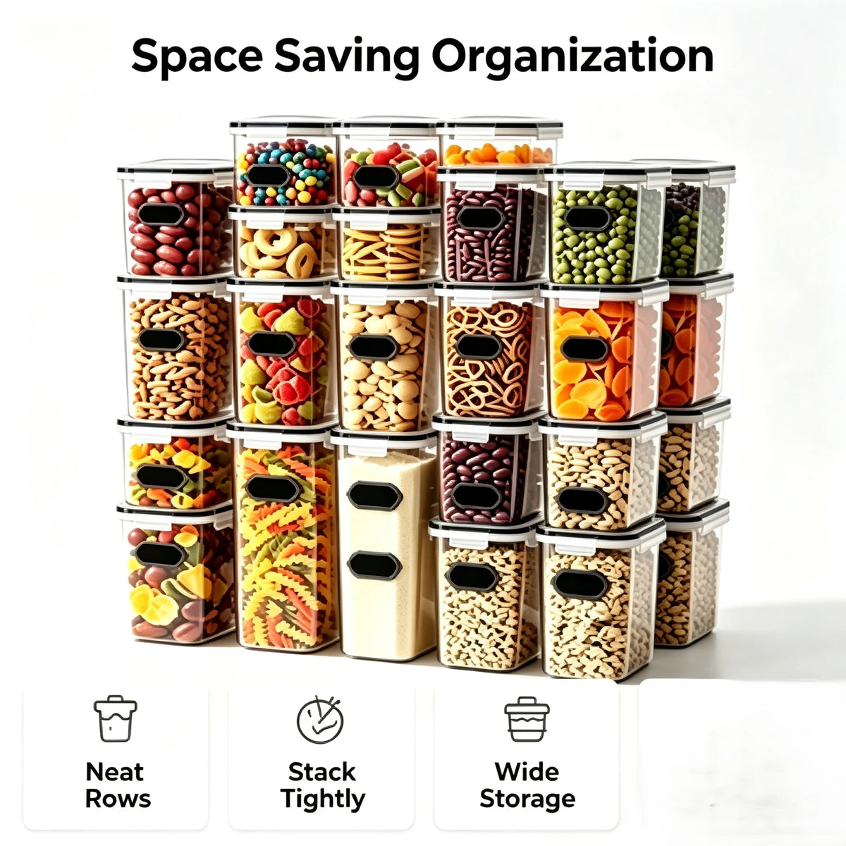 Cobasport Stackable Airtight Food Storage Containers
