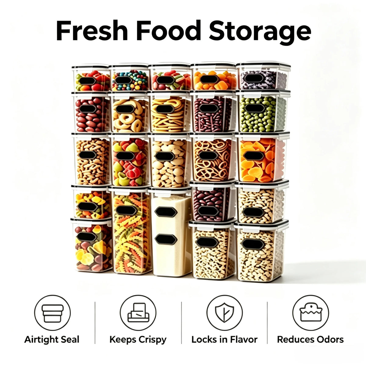 Cobasport Stackable Airtight Food Storage Containers