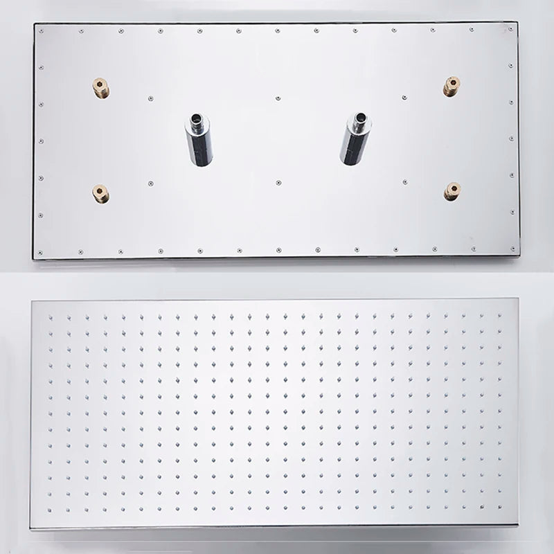Shbshaimy LED Square Rainfall Shower Head With Stainless Steel Construction