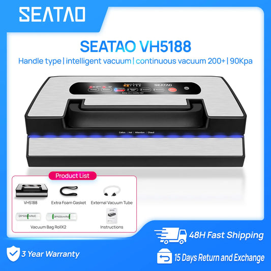 Seatao Commercial Automatic Vacuum Sealer Machine With Built In Cutter