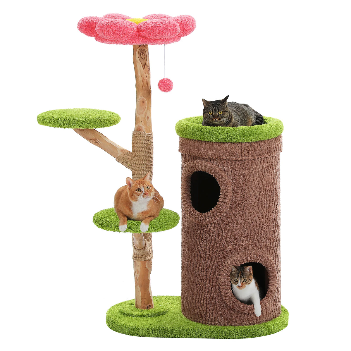 PAWZ Road Sturdy Cat Tower With Four Spacious Luxury Condos