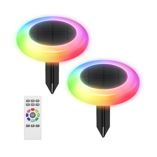 Intelamp Solar Outdoor Pathway Lights For Garden And Lawn