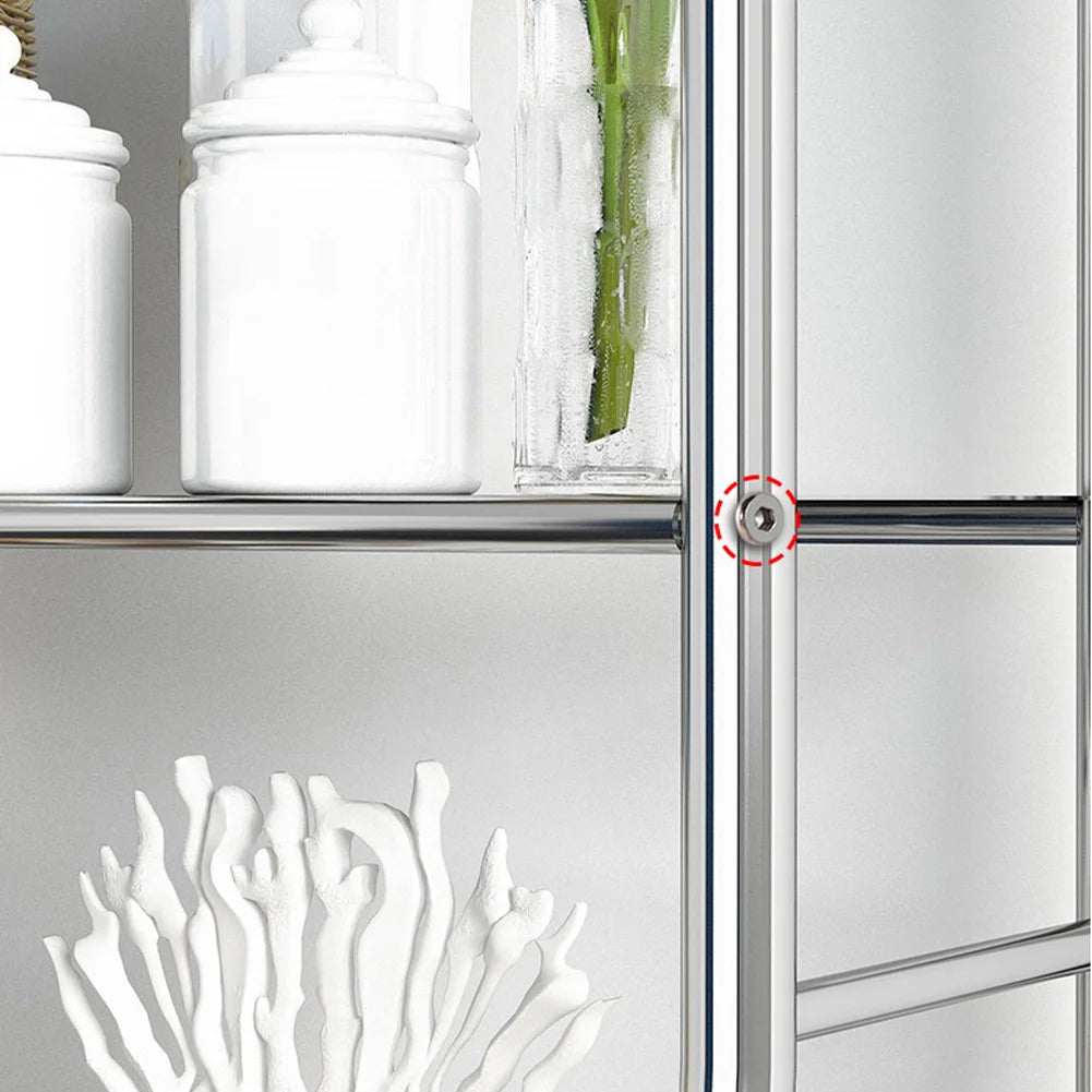 Studyset Stainless Steel Over Toilet Bathroom Storage Shelf Rack