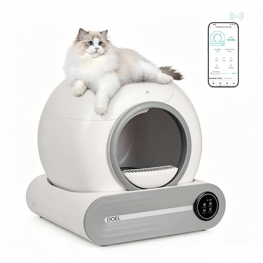 DOEL Automatic Smart Self Cleaning Cat Litter Box App Controlled