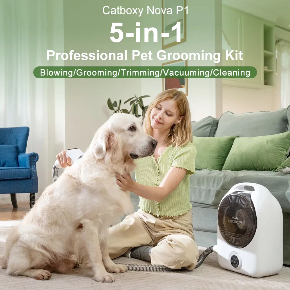 Professional 5 In 1 Pet Grooming Hair Vacuum And Blower