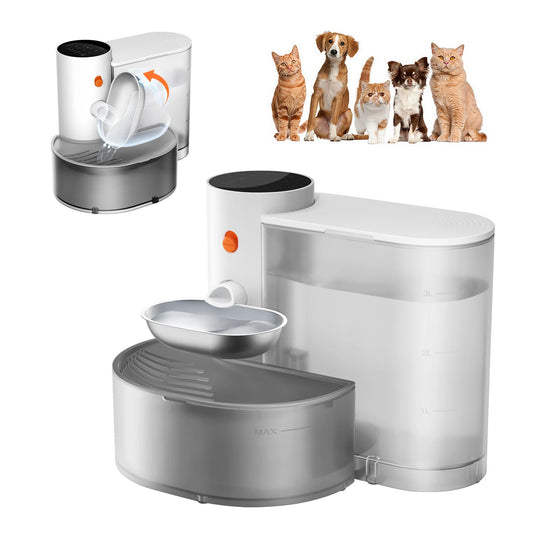 Petgravity Stainless Steel Automatic Cat Water Dispenser Self Purifying