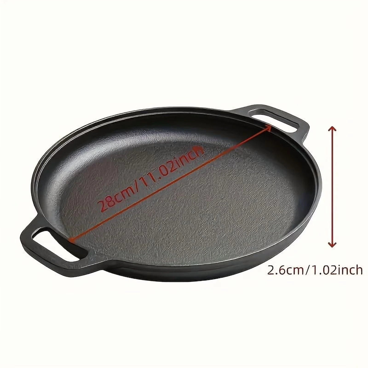Multifunctional Cast Iron Skillet Nonstick Cooking Pan