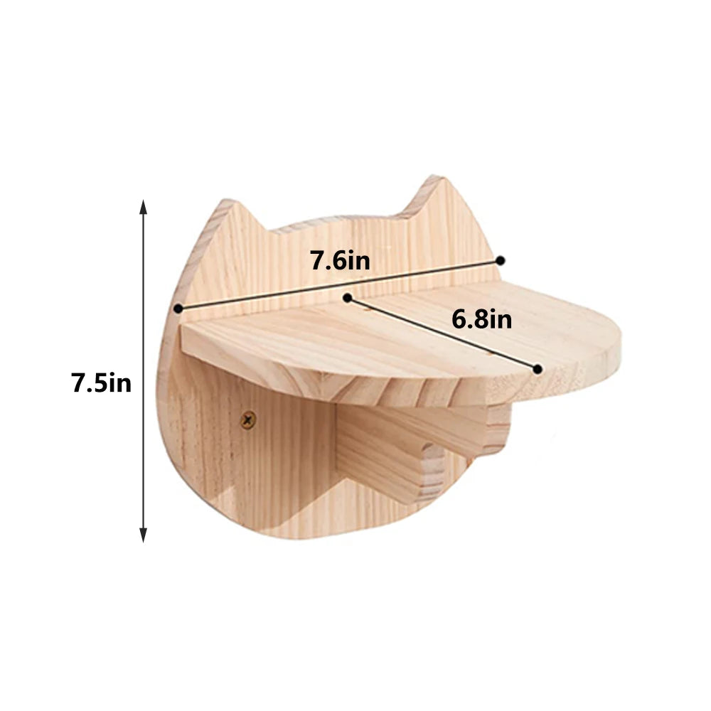 CWV Wall Mounted Cat Shelves Moon Hammock Star Perches