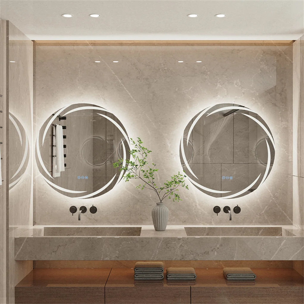 Anti Fog Wall Mounted LED Backlit Bathroom Vanity Mirror