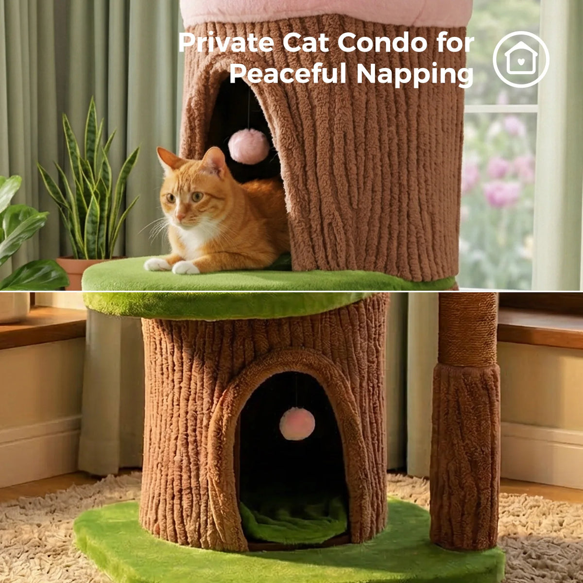 PAWZ Road Sturdy Cat Tower With Four Spacious Luxury Condos