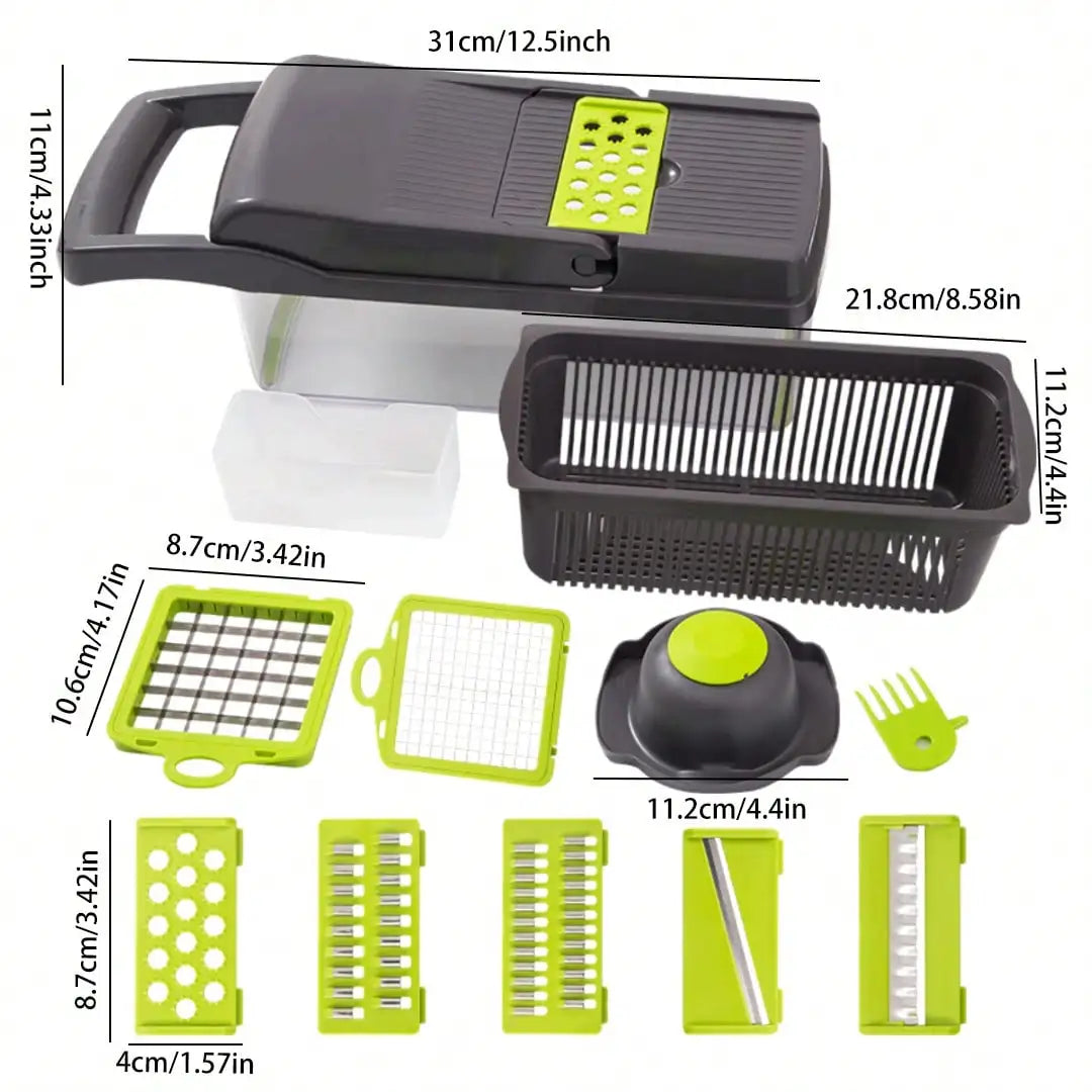 Manual Multifunction Kitchen Set Vegetable Fruit Chopper Grater