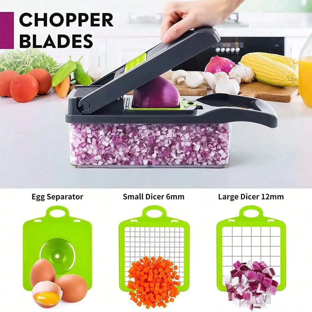 Manual Multifunction Kitchen Set Vegetable Fruit Chopper Grater