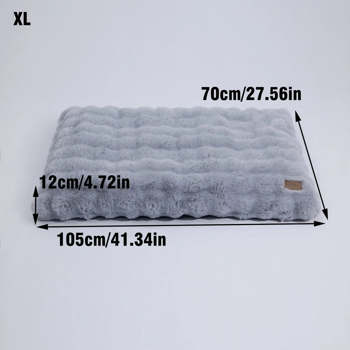 Bingopaw Ultra Soft Plush Calming Dog Bed With Removable Cover