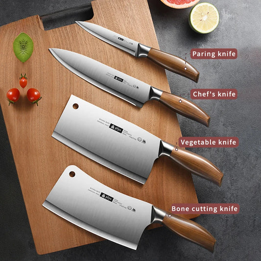 Professional Stainless Steel Kitchen Knife Set For Home Chef Cutting
