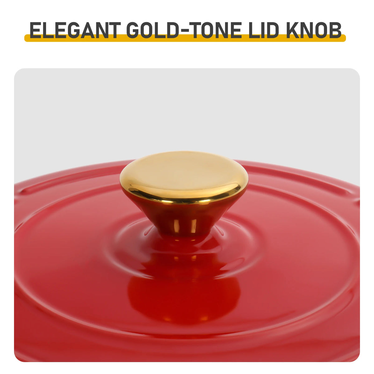 Premium Enameled Cast Iron Dutch Oven Pot With Lid
