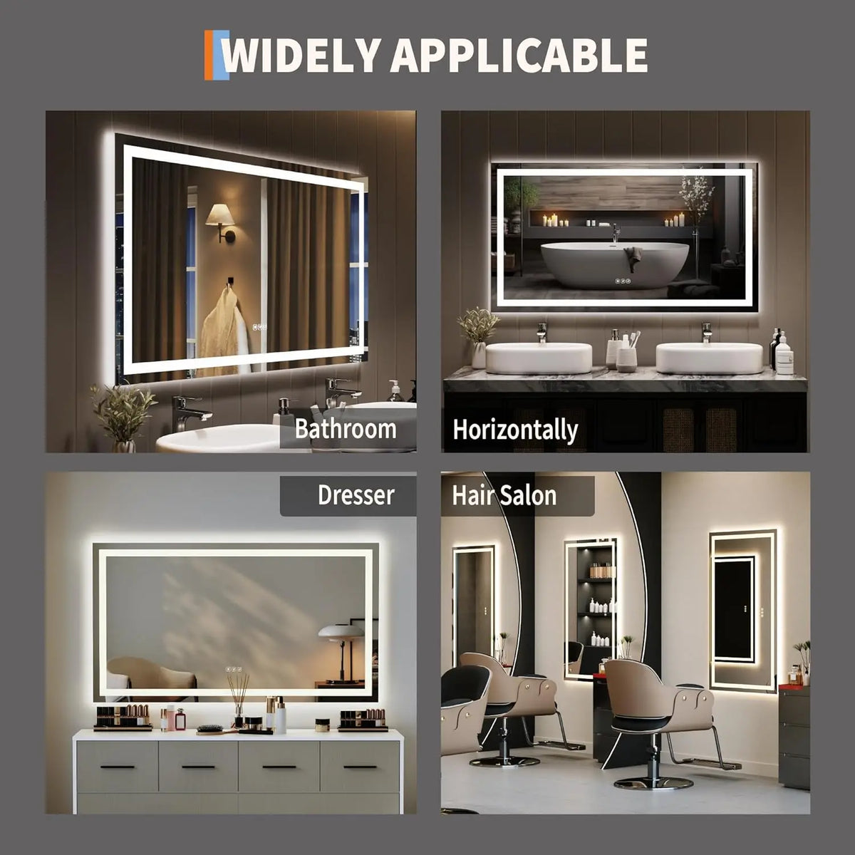 Twister Ck Led Bathroom Mirror With Anti Fog And Dimming