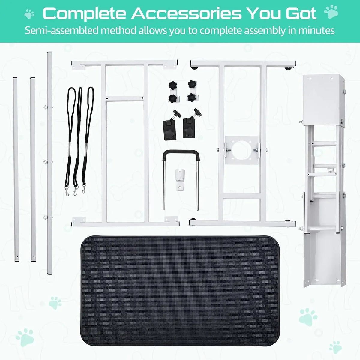 Garvee Electric Height Adjustable Pet Grooming Table With Arm