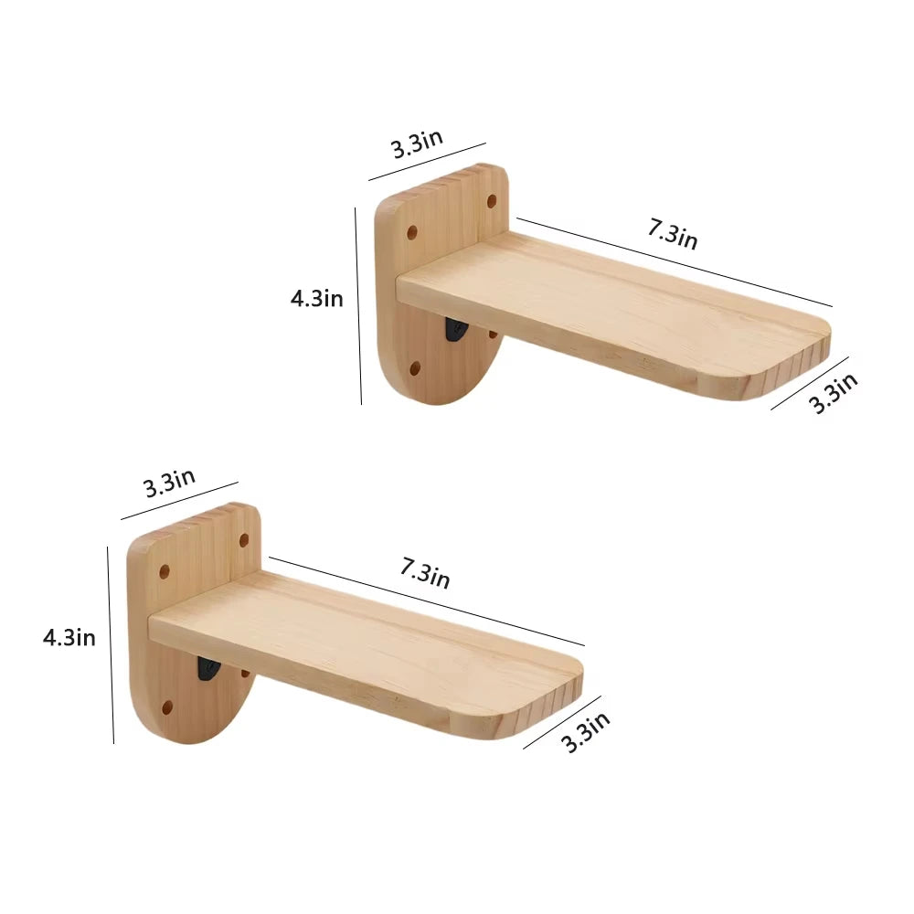 CWV Wall Mounted Cat Shelves Moon Hammock Star Perches