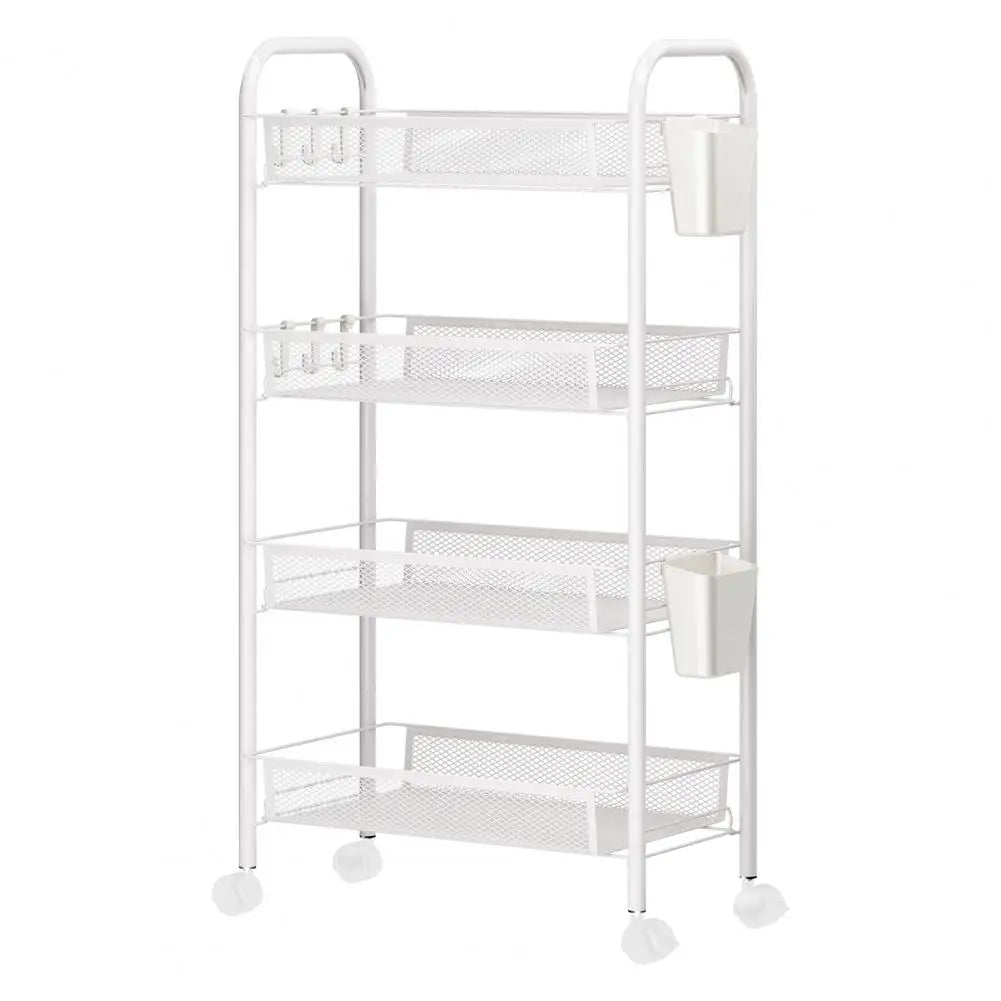 BlueLans Stackable Rolling Mesh Kitchen Fruit Vegetable Storage Rack