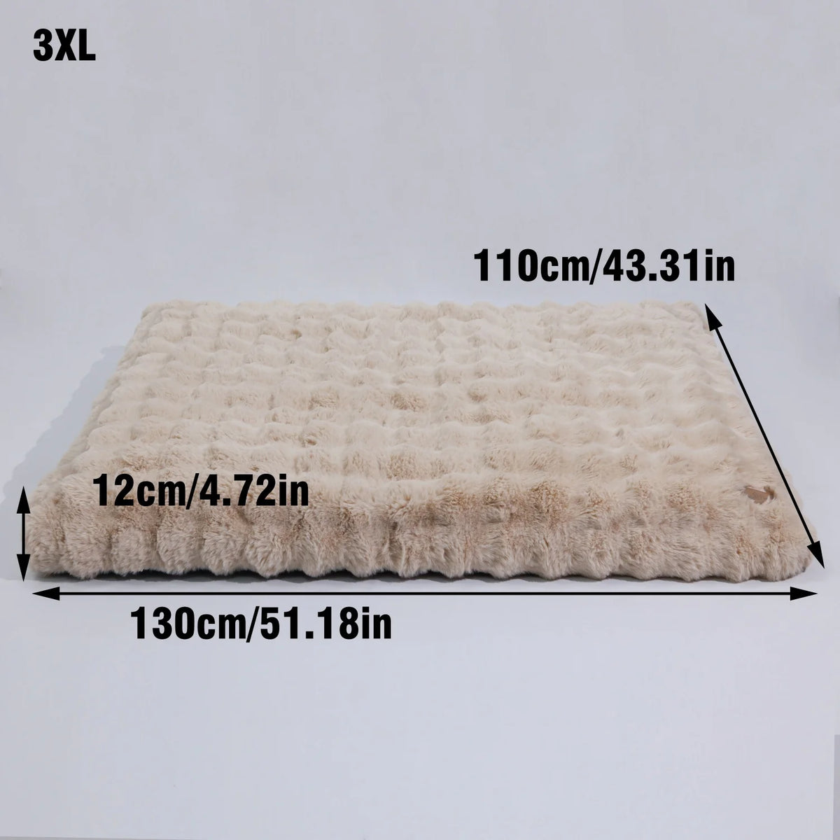 Bingopaw Ultra Soft Plush Calming Dog Bed With Removable Cover