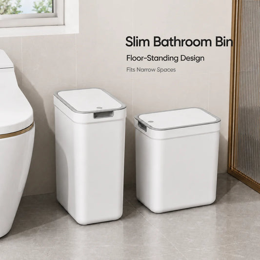 Joybos Rectangular Plastic Press Lid Household Waste Bin