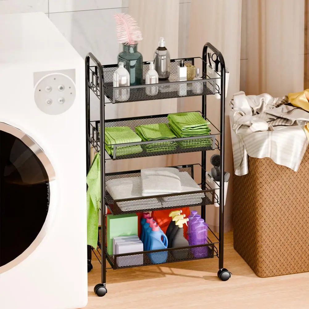 BlueLans Stackable Rolling Mesh Kitchen Fruit Vegetable Storage Rack