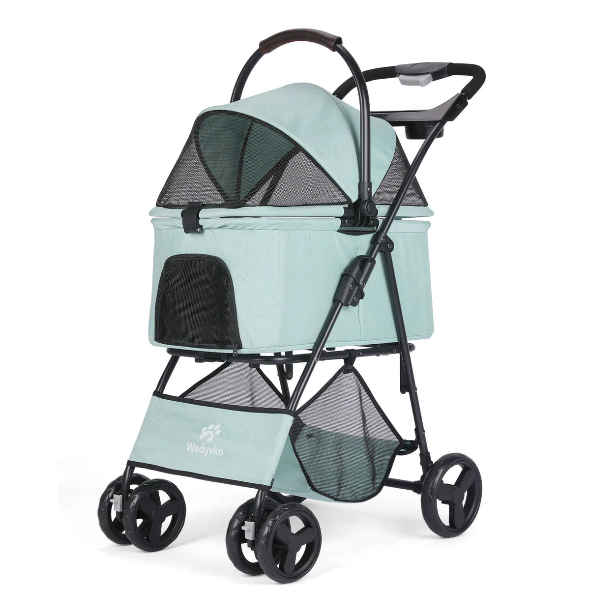 All Terrain Folding Pet Stroller With Removable Carrier For Pets