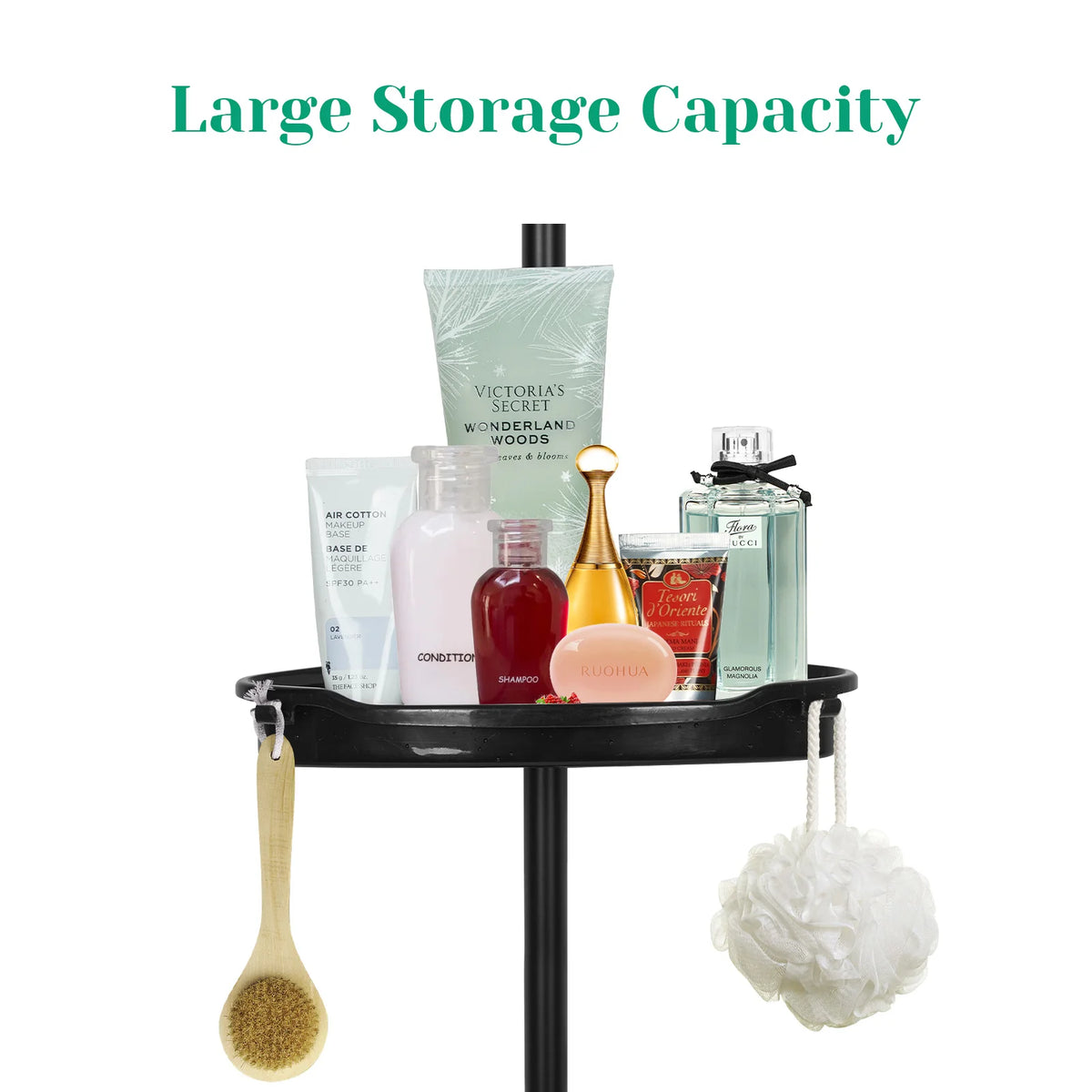 HiMISS 4 Tier Corner Shower Caddy Adjustable Bathroom Storage Organizer