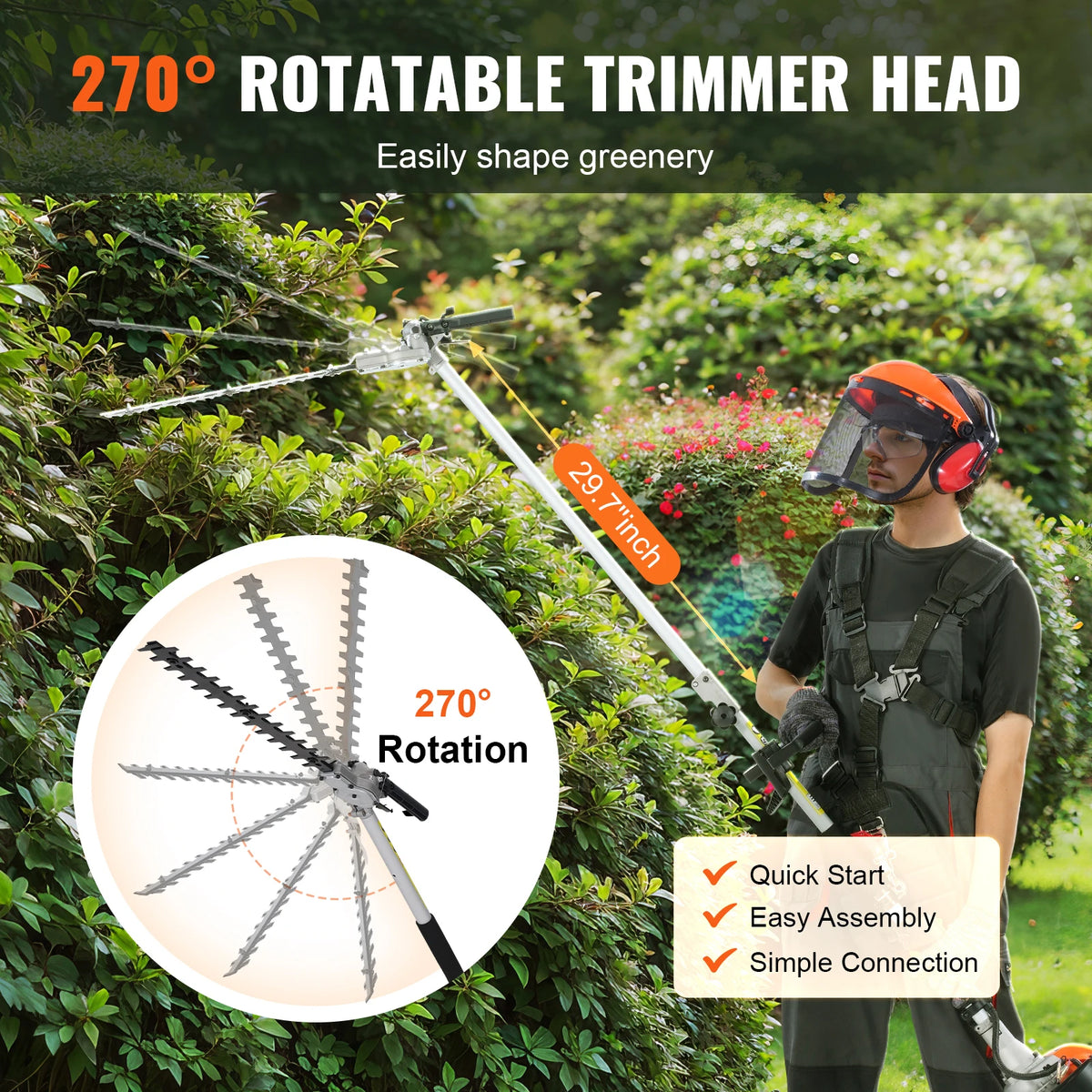 SucceBuy Five In One Gas Powered Multi Function Trimmer