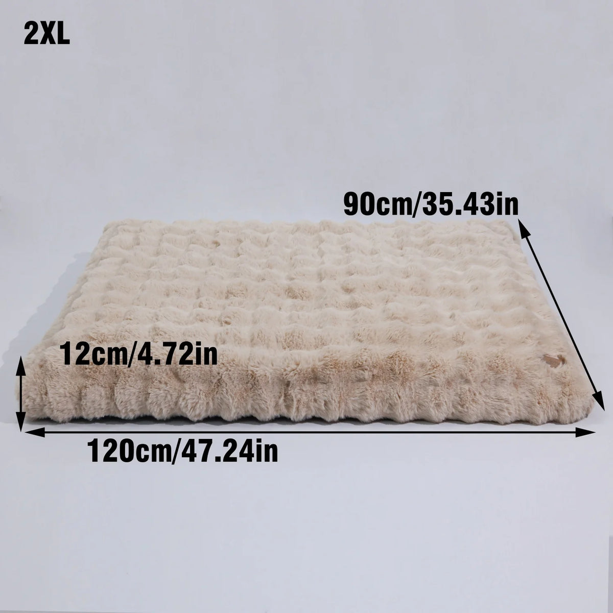Bingopaw Ultra Soft Plush Calming Dog Bed With Removable Cover