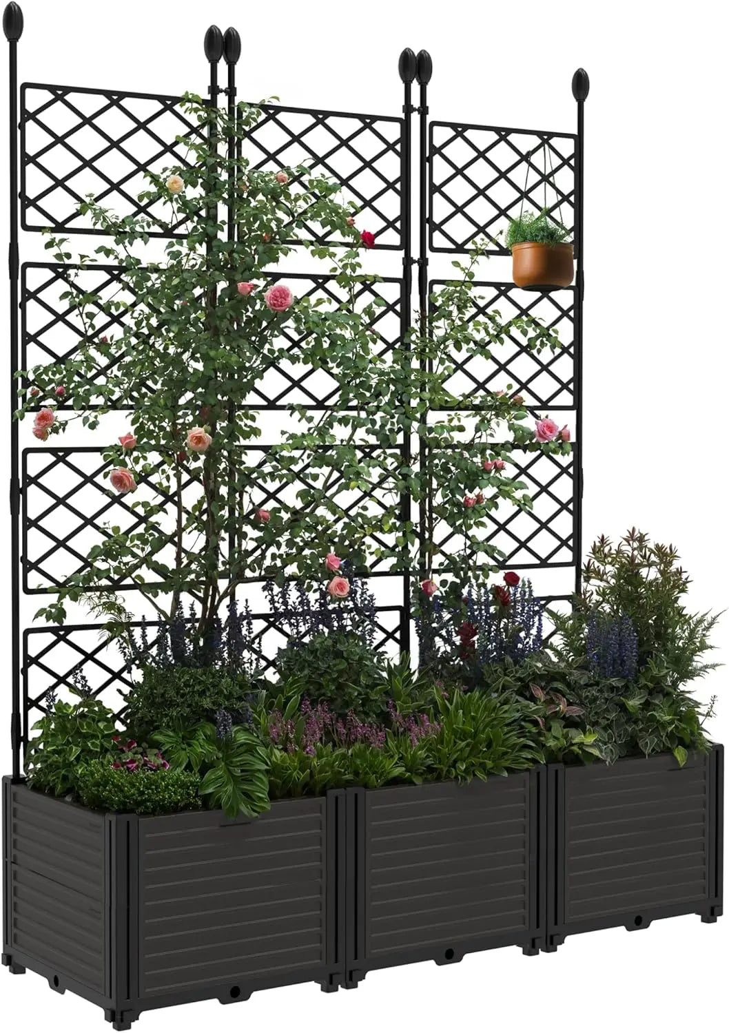Twister Ck Self Watering Plastic Planter For Outdoor Gardens