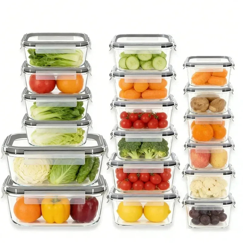 Premium Airtight Borosilicate Glass Storage Containers With Lids