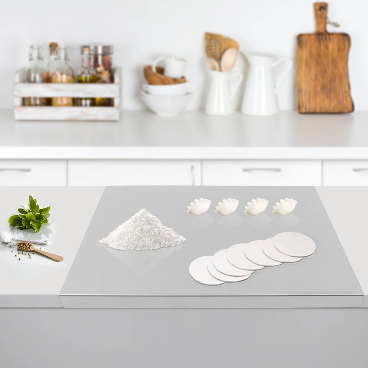 Commercial Grade Stainless Steel Chopping Board With Folded Edge Design