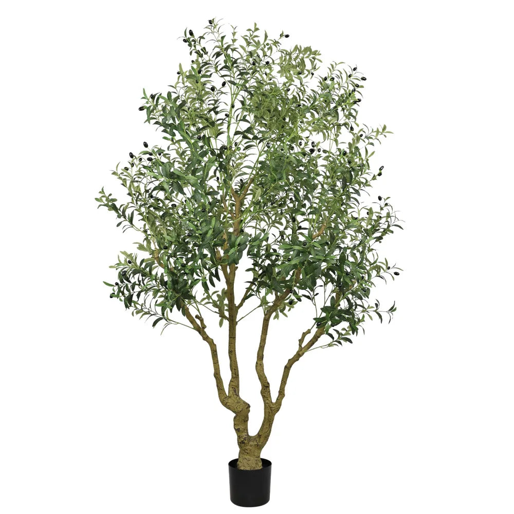 Artificial Olive Tree Lifelike Leaves And Natural Trunk Home Decor