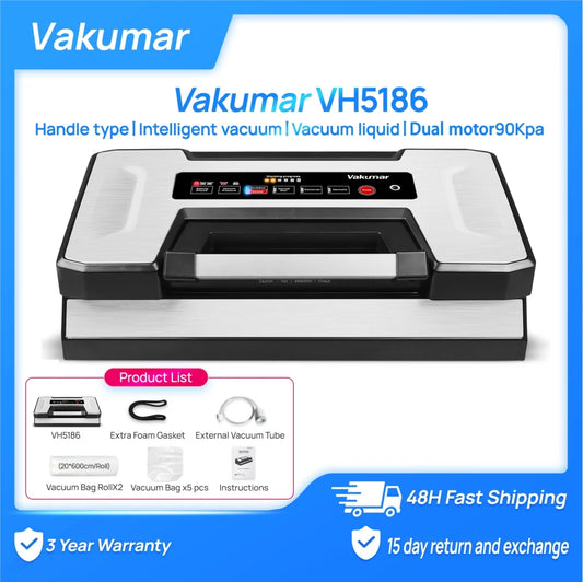 Vakumar Automatic Electric Food Vacuum Sealer Packaging Machine