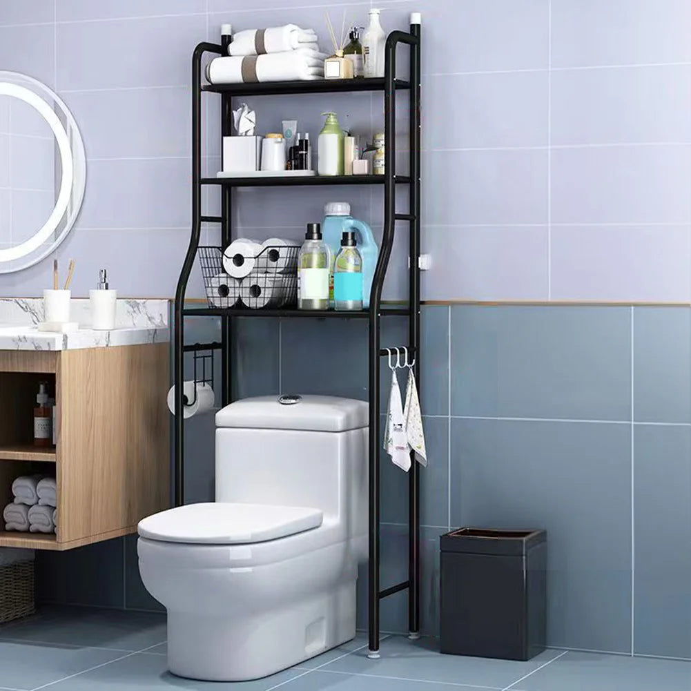 Studyset Stainless Steel Over Toilet Bathroom Storage Shelf Rack