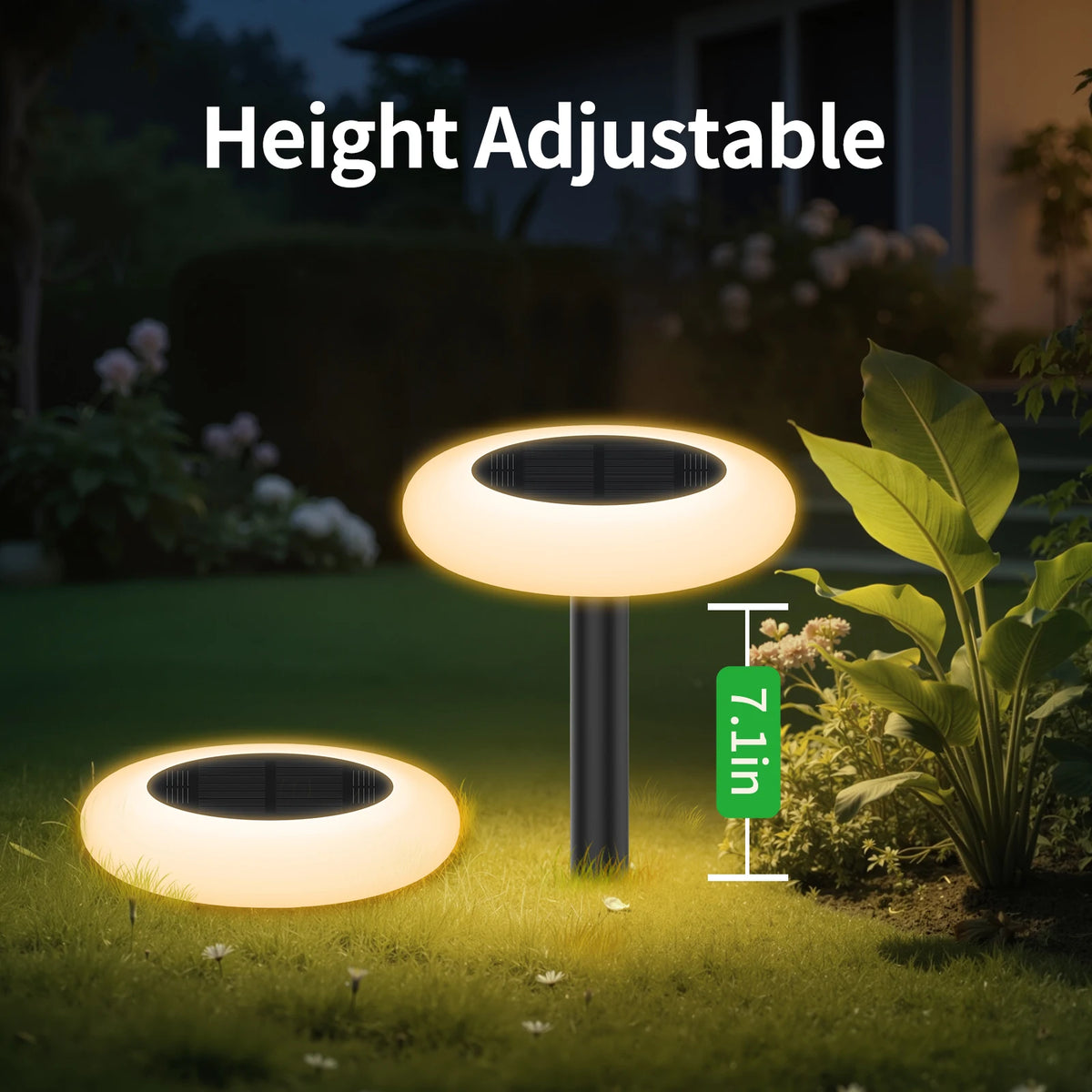 Intelamp Solar Outdoor Pathway Lights For Garden And Lawn