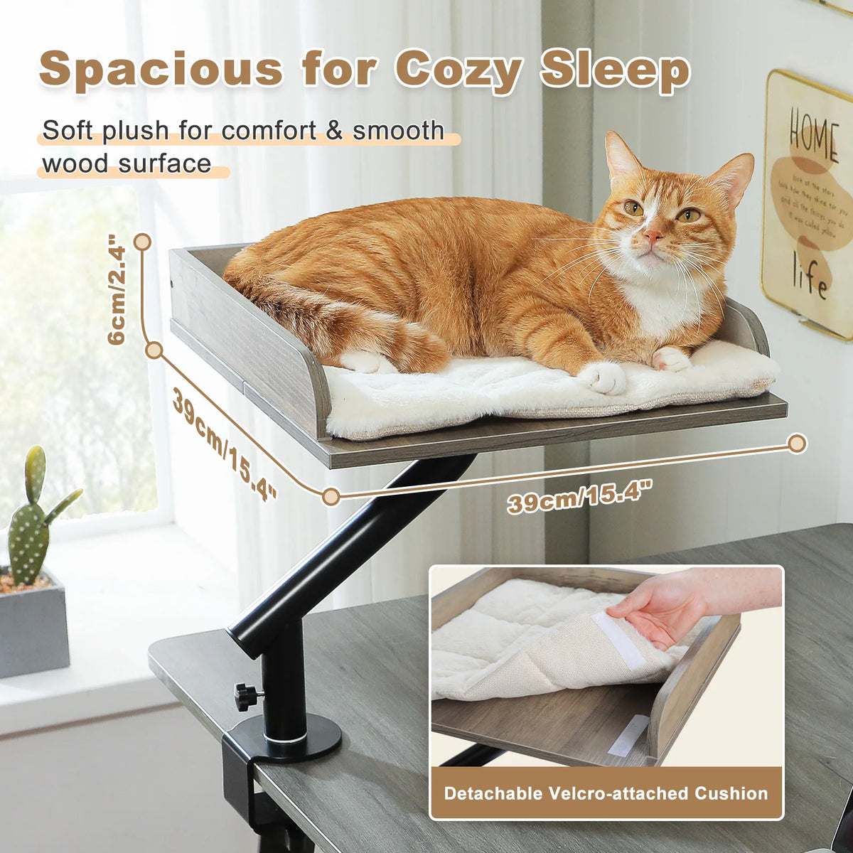 PAWZ Road Rotating Cat Bed Desk Stand Breathable Pet Hammock