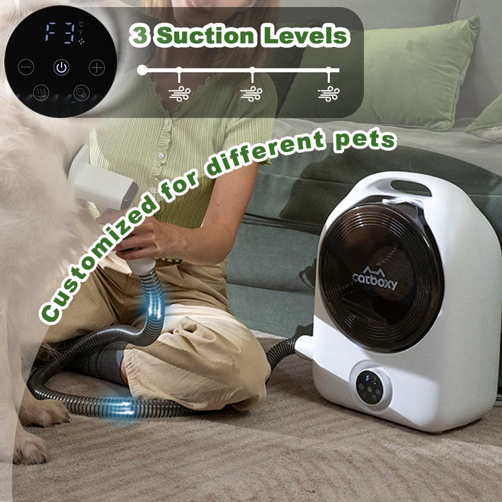Professional 5 In 1 Pet Grooming Hair Vacuum And Blower