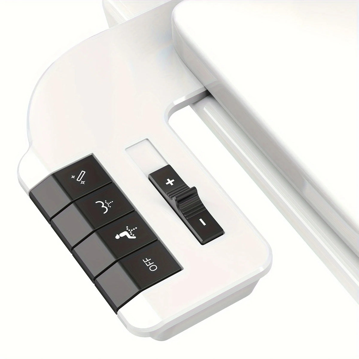 Manual Dual Nozzle Bidet Attachment For Toilet With Adjustable Pressure