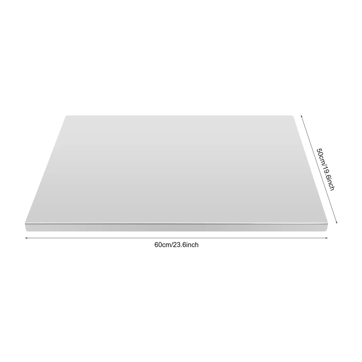 Commercial Grade Stainless Steel Chopping Board With Folded Edge Design