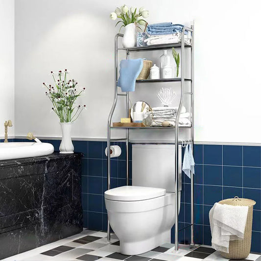 Studyset Stainless Steel Over Toilet Bathroom Storage Shelf Rack
