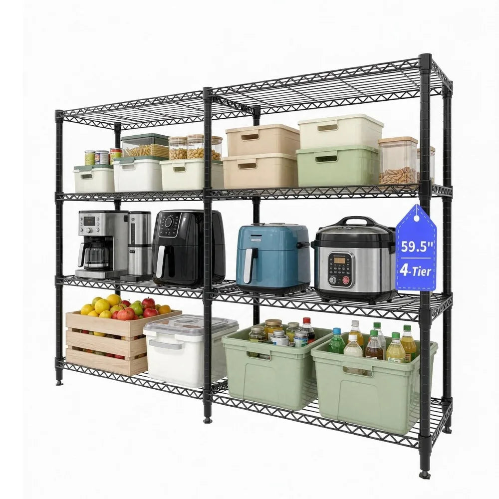 Heavy Duty Adjustable Metal Storage Shelving Rack For Garage