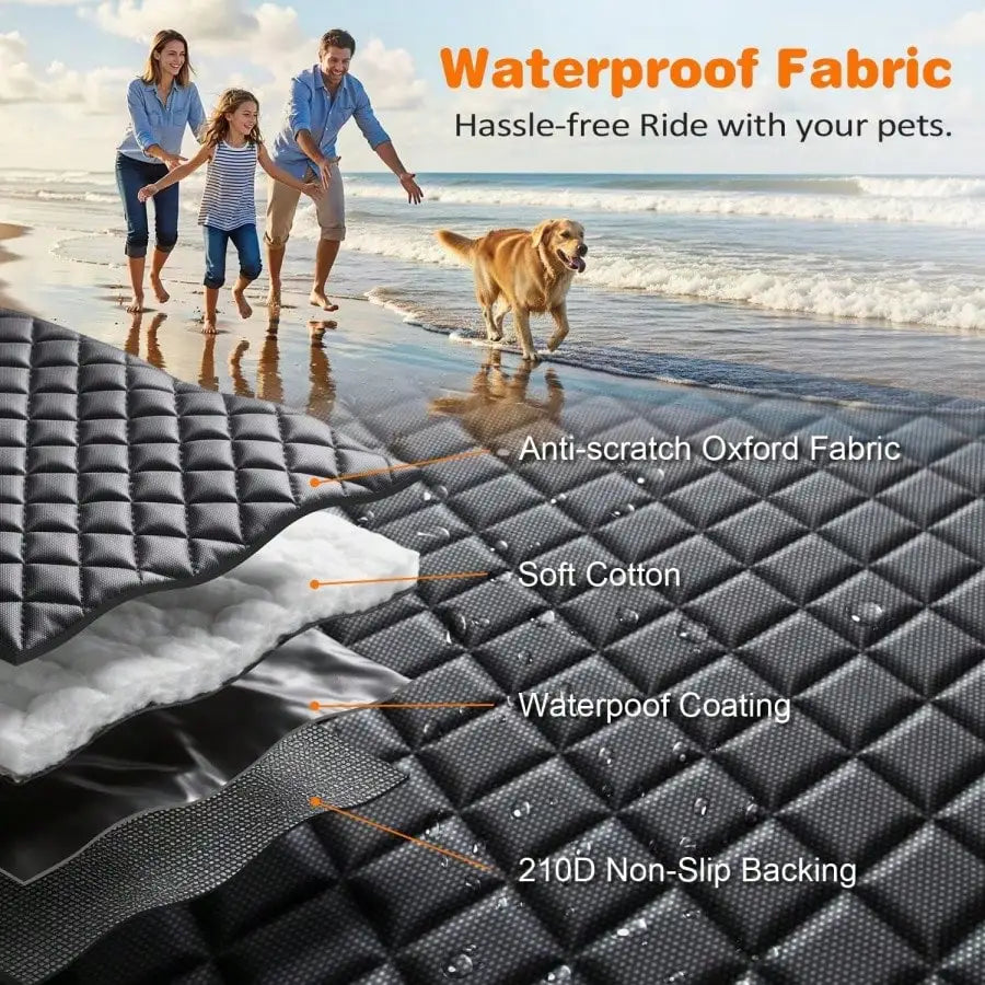 Heavy Duty Dog Car Hammock Seat Cover Waterproof Pet Protector