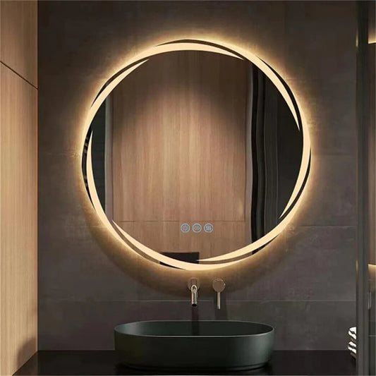Anti Fog Wall Mounted LED Backlit Bathroom Vanity Mirror