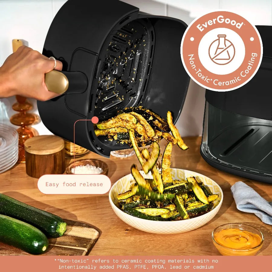 Beautiful Air Fryer Featuring TurboCrisp and Nonstick Ceramic Technology