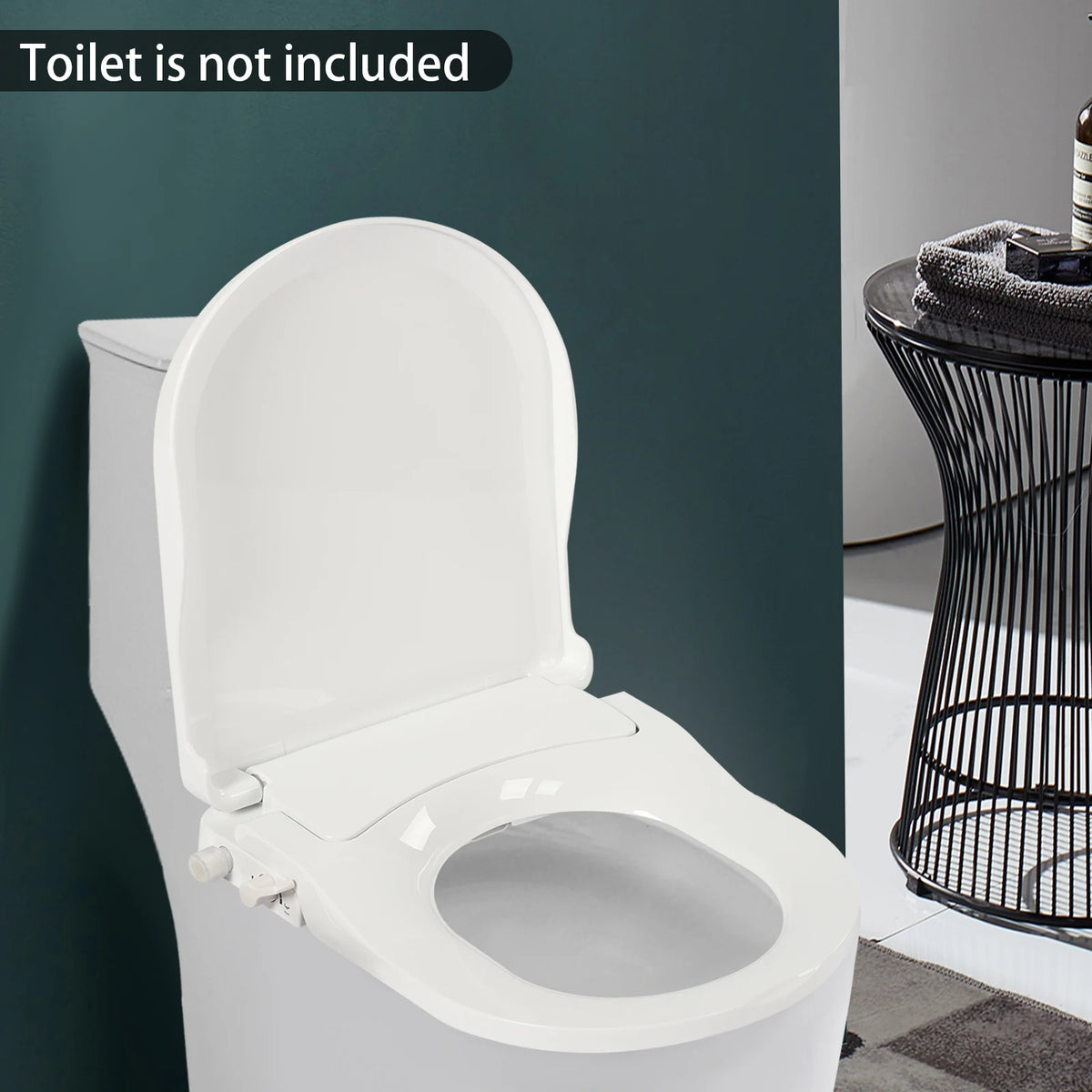 Dual Nozzle Non Electric Bidet Toilet Seat For Elongated Models